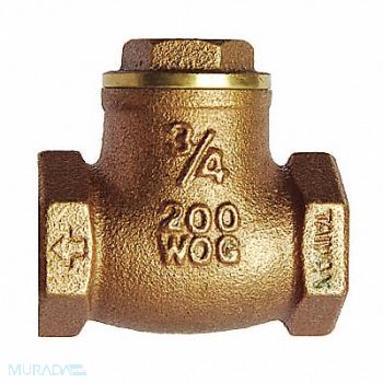 HAMMOND VALVE Swing Check Valve Brass 1-1/2 FNPT, 1JBX5