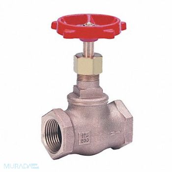 MILWAUKEE VALVE Globe Valve 1/2 Bronze FNPT 200 psi, 1JLB8