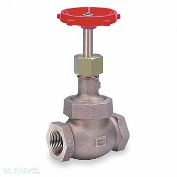 MILWAUKEE VALVE Globe Valve 1-1/4 Bronze FNPT 600 psi, 1JLE5