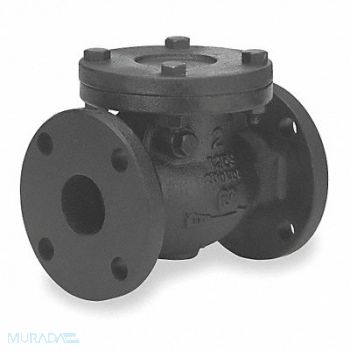 MILWAUKEE VALVE Swing Check Valve Cast Iron 6 Flange, 1JNL8