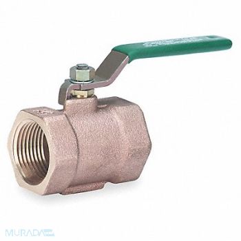 MILWAUKEE VALVE Disc Valve 1 Pc 3/8 In Bronze FNPT, 1JPL9