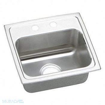 Elkay Single Sink Rect 14inx10inx7-1/2in, 1JYU4