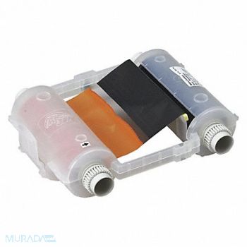 BRADY D9032 Ribbon Cartridge Black/Orange 200 ft L, 1KW58