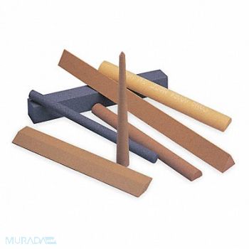 NORTON Sharpening File Tri A/O Orange/Brn Med, 1KYF2