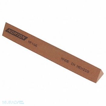 NORTON Sharpening File Tri A/O Orange/Brn Med, 1KYE7