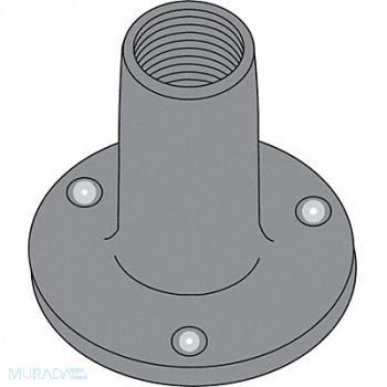 GRAINGER APPROVED Round Weld Nut Steel #10-24 3Proj 50PK, 1LAE1