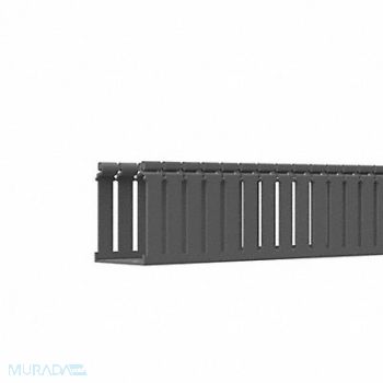 PANDUIT Wire Duct Wide Slot Gray L 6 Ft, 1LEP8