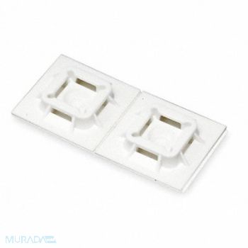 PANDUIT Cable Tie Base 4 Way Natural PK100, 1LEU9