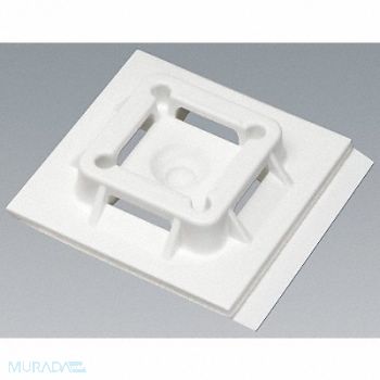 PANDUIT Cable Tie Base 4 Way Natural PK50, 1LEV1