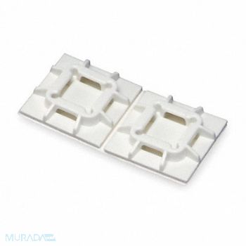 PANDUIT Cable Tie Base 4 Way Natural PK100, 1LEV3