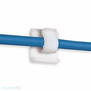 PANDUIT Cable Clip Side Entry Natural PK100, 1LEV7