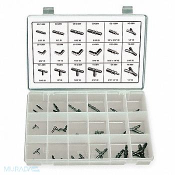 ELDON JAMES Fuel Line Kit Nylon Black 225 PSI PK36, 1LLP3