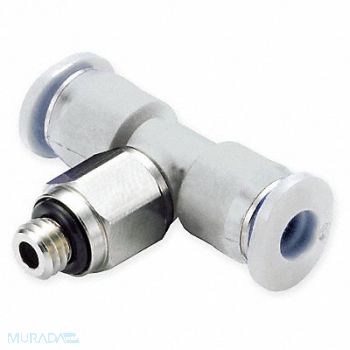 NORGREN Swivel Tee Push In Tube 1/4 in PK10, 1LRV4