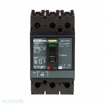 SQUARE D Circuit Breaker 200A 3P 600VAC JG, 1MBB3