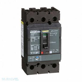 SQUARE D Circuit Breaker 225A 3P 600VAC JG, 1MBB4