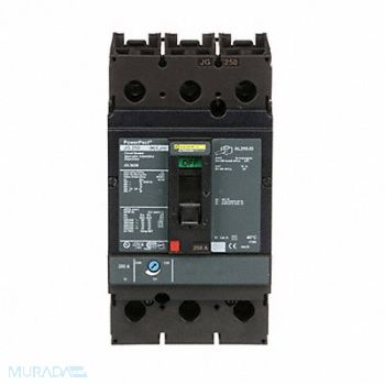 SQUARE D Circuit Breaker 250A 3P 600VAC JG, 1MBB5
