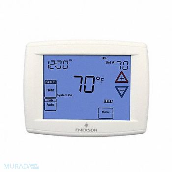 EMERSON Low Volt Prog Tstat Heat/Cool 20-30V AC, 2UPG8