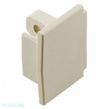 HUBBELL WIRING DEVICE-KELLEMS End Cap White PVC Lan-Trak(R) Caps, 1MBN6