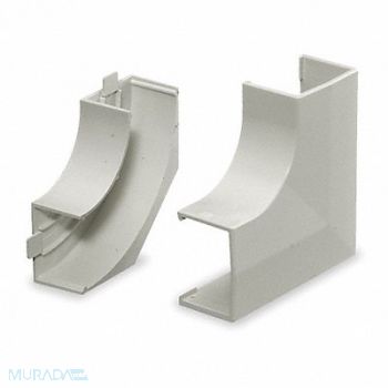 HUBBELL WIRING DEVICE-KELLEMS Flat Elbow Base and Cover White, 1MBN9