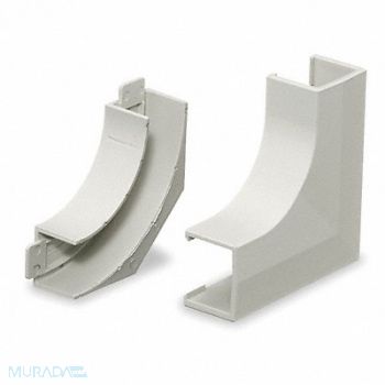 HUBBELL WIRING DEVICE-KELLEMS Flat Elbow Base and Cover White, 1MBP9