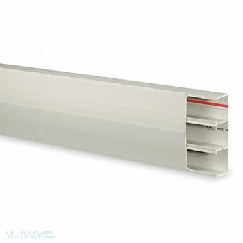 HUBBELL WIRING DEVICE-KELLEMS Raceway Super BaseTrak 10 ft White, 1MBR4