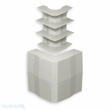 HUBBELL WIRING DEVICE-KELLEMS External Elbow Base and Cover White, 1MBR8