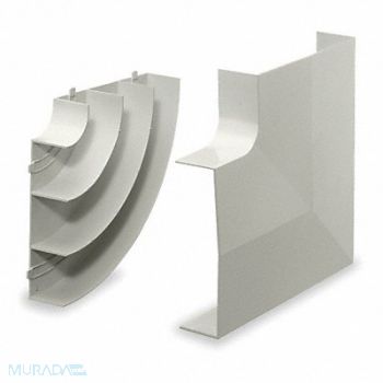 HUBBELL WIRING DEVICE-KELLEMS Flat Elbow Base and Cover White, 1MBT1