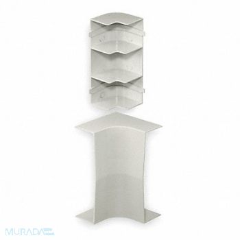 HUBBELL WIRING DEVICE-KELLEMS Internal Elbow Base and Cover White, 1MBT2