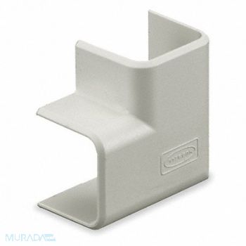 HUBBELL WIRING DEVICE-KELLEMS Flat Elbow Cover White PVC Elbows PK5, 1MBV1