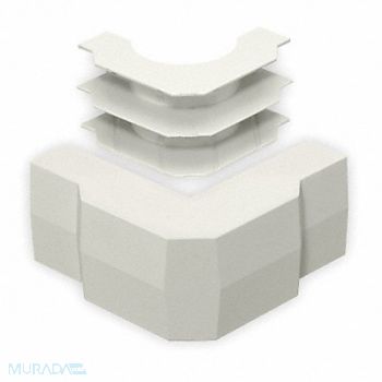 HUBBELL WIRING DEVICE-KELLEMS External Elbow Base/Cover Office White, 1MBW7