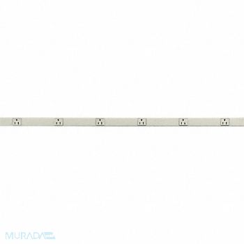 HUBBELL WIRING DEVICE-KELLEMS Prewired Raceway 6 Outlets 3 ft L, 1MBX4