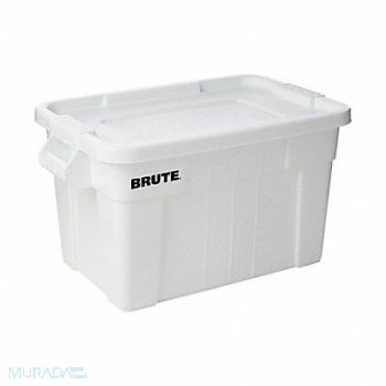 RUBBERMAID COMMERCIAL PRODUCTS F8728 Storage Tote White Solid Plastic, 1MDC5
