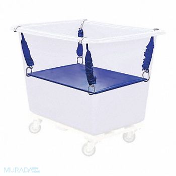 ROYAL BASKET TRUCKS Poly Spring Lift 8 Bu Blue, 50EN57