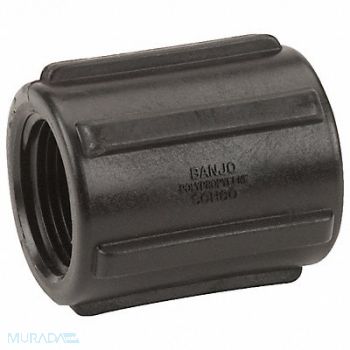GRAINGER APPROVED Coupling 3/4 in Schedule 80 FNPT Black, 1MJX1