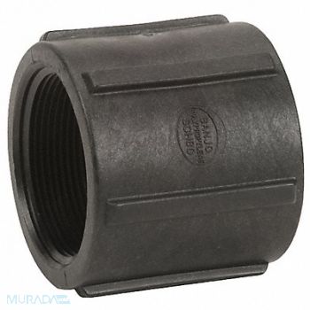 GRAINGER APPROVED Coupling 2 in Schedule 80 FNPT Black, 1MJX5