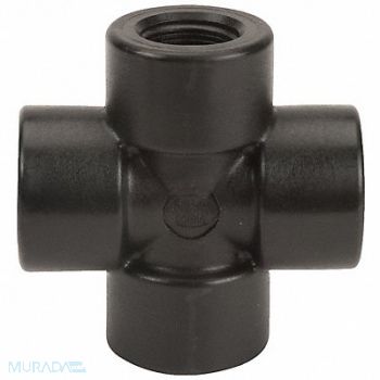 GRAINGER APPROVED Cross 3/4 in Pipe Size Schedule 80, 1MJX8