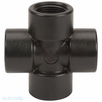 GRAINGER APPROVED Cross 1 in Schedule 80 Polypropylene, 1MJX9