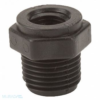 GRAINGER APPROVED Reducing Bushing 1/2 x 1/4 in Black NPT, 1MKA9