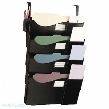 OFFICEMATE Wall Rack Letter/Legal 4 Pockets, 1MLH9