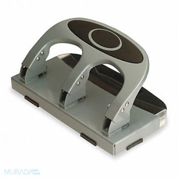 OFFICEMATE Heavy Duty Paper Punch Three Hole Silver, 1MLJ9
