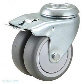 GRAINGER APPROVED Low-Profile Easy-Turn Bolt-Hole Caster, 1MMB7
