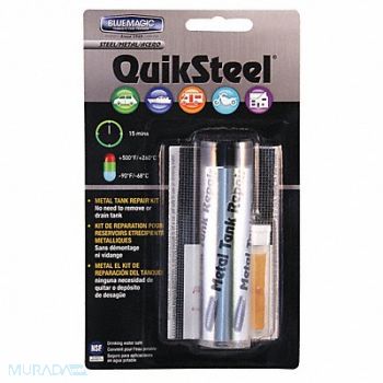 BLUE MAGIC Tank Repair Kit Dark Gray 2 Oz, 1MPV8