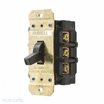 HUBBELL WIRING DEVICE-KELLEMS Manual Motor Switch 50A 600VAC 3P, 1MTE4