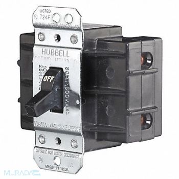HUBBELL WIRING DEVICE-KELLEMS Manual Motor Switch 60A 600VAC 2P, 1MTE5