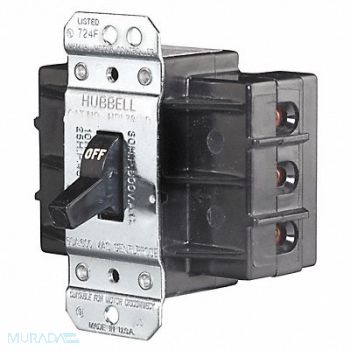 HUBBELL WIRING DEVICE-KELLEMS Manual Motor Switch 60A 600VAC 3P, 1MTE6