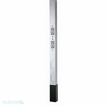 HUBBELL WIRING DEVICE-KELLEMS Service Pole Silver 15 ft 2 L 2.13 W, 1MXR6