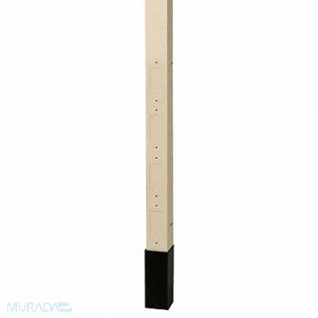 HUBBELL WIRING DEVICE-KELLEMS Service Pole Ivory 10 ft 2 L 2.13 W, 4WX82