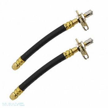 TRU-FLATE V Ext 7 In 7 In 0.305-32 Bk Rbr/Brs PK2, 1MZB9