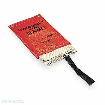 SELLSTROM Fire Blanket 5 ft W 6 ft L White, 1N783