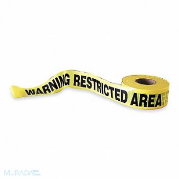 GRAINGER APPROVED Barricade Tape Yellow/Black 1000ft x 3In, 1N912